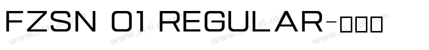 FZSN 01 Regular字体转换